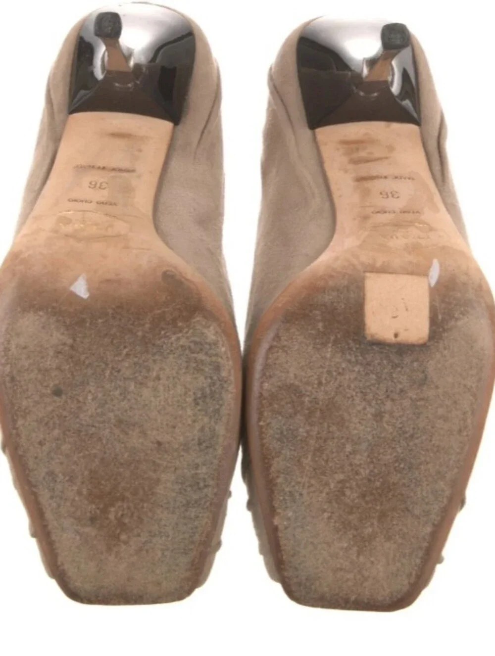 Prada Suede Ruffle Embellishment Pumps $770.
